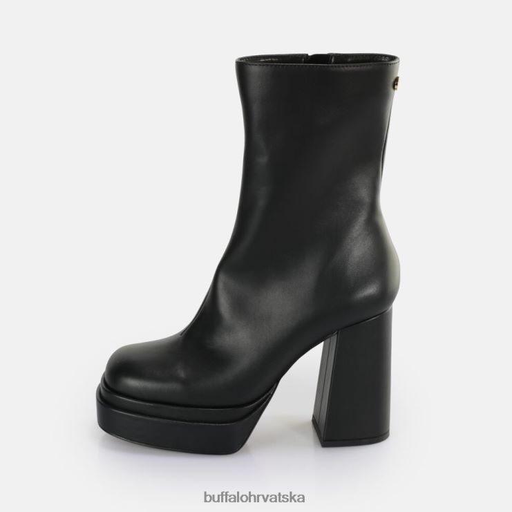 crno Buffalo svibanj zip boot mid ankle boot vegan |čizme TDD6T533